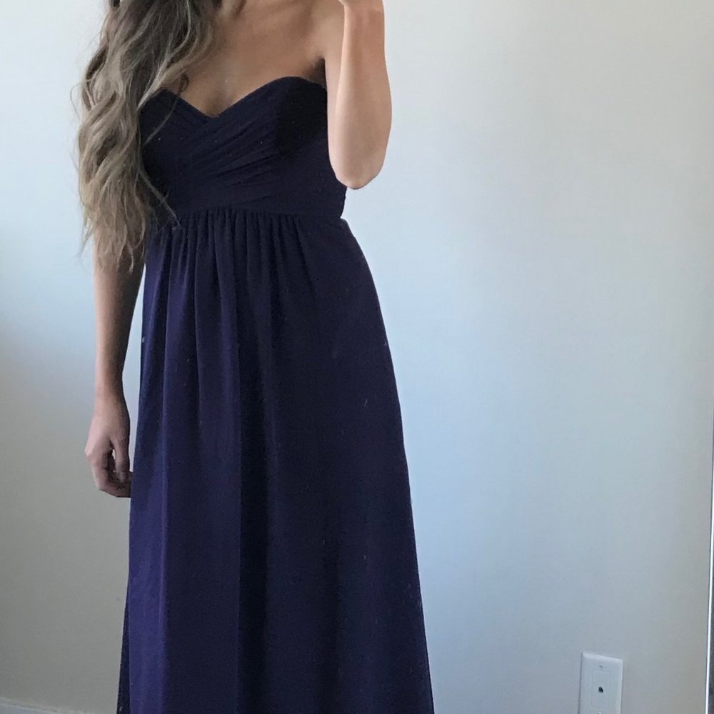 strapless maxi dress